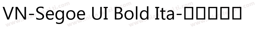 VN-Segoe UI Bold Ita字体转换